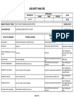 Site Job Safety Analysis (JSA)