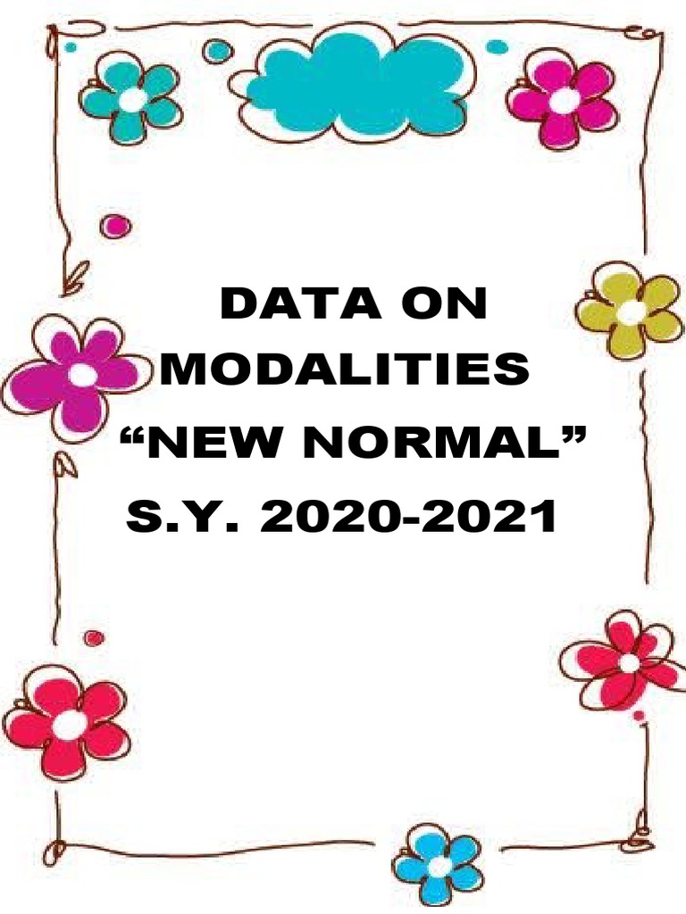 Data On Modalities 