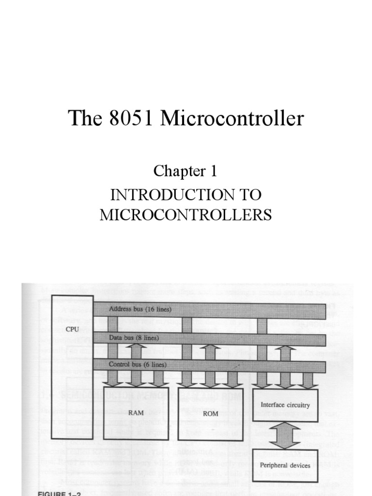 The 8051 Microcontroller: Introduction To Microcontrollers | PDF