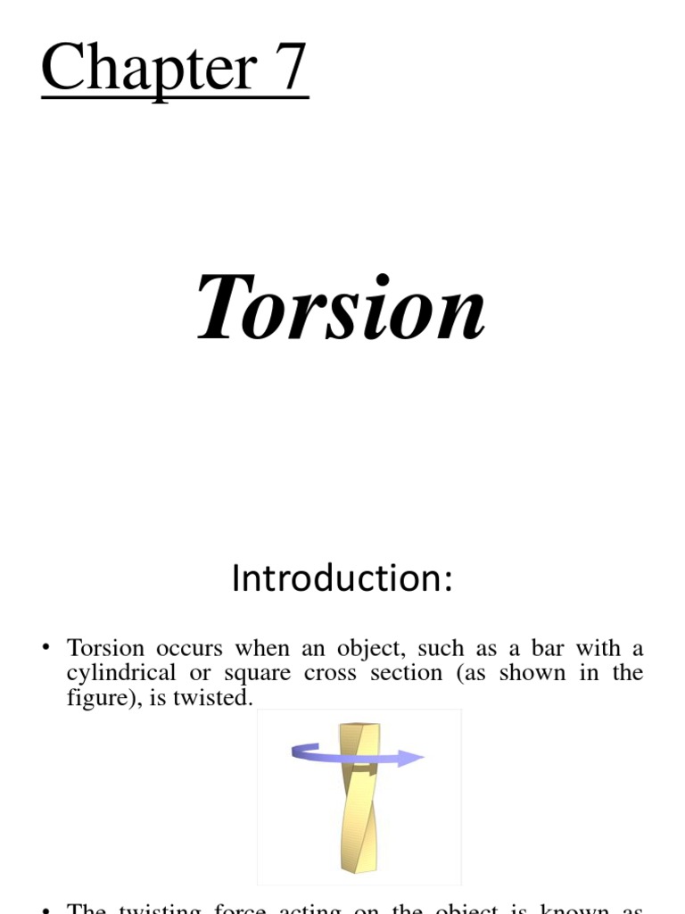 Understanding Torsion in Shafts | PDF | Classical Mechanics | Mechanics