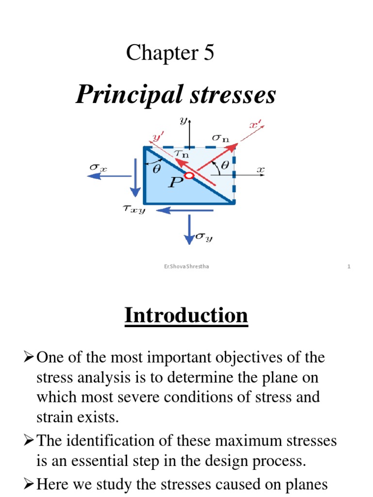 Chapter 5 Principal Stresses PDF | PDF | Stress (Mechanics ...