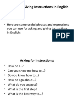 Asking & Giving Instructions in English: Useful Phrases