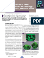 The Geochemistry of Gems and Its Relevance To Gemology: Different Traces, Different Prices