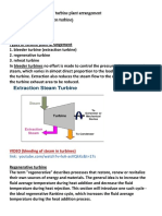 Lesson 2.4 Sketch Types of Turbine Plant Arrangement - Bleeder Turbine (Extraction Turbine) - Regenerative Turbine - Reheat Turbine