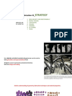 Strategy: Digital Fabrication III