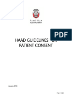 HAAD Guidelines For Patient Consent