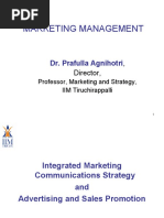 Marketing Management: Dr. Prafulla Agnihotri