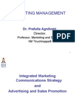Marketing Management: Dr. Prafulla Agnihotri