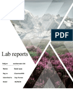 Lab Reports: Name Faisal Ayaz