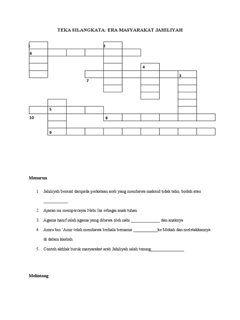 Masyarakat Arab Jahiliah Pdf