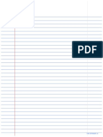 College Ruled Notebook Paper PDF