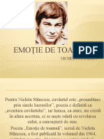 Emoție de Toamnă, Nichita Stănescu