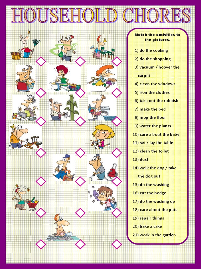 Household chores pdf