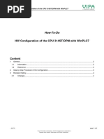 HW Configuration of The Cpu 314St/Dpm With Winplc7: How-To-Do