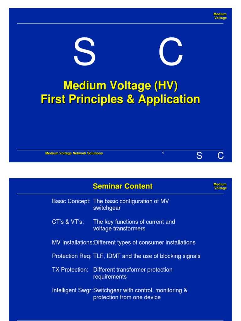 Medium Voltage Switchgear Guide | PDF | Power Engineering | Physical ...