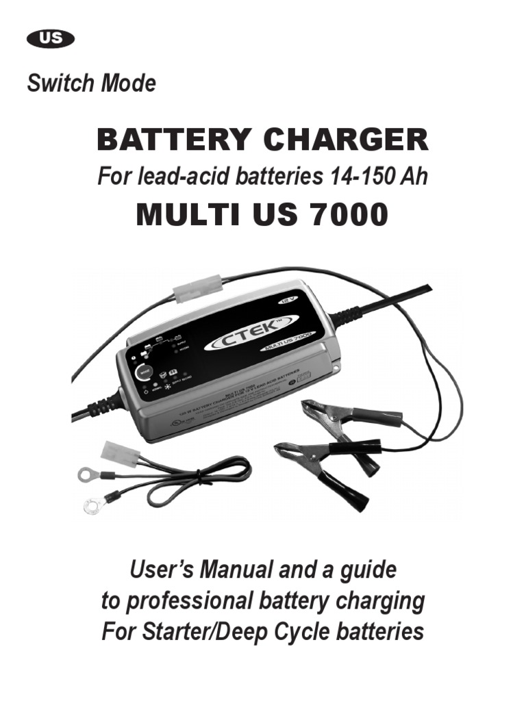 CTEK MUS7000 Manual Battery Charger Battery (Electricity)