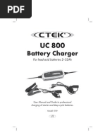 Download CTEK UC800 Manual by CTEK Battery Chargers SN47489605 doc pdf