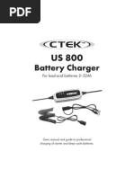Download CTEK US800 Manual by CTEK Battery Chargers SN47489606 doc pdf
