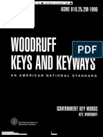 ASME B18.25.2M-1996 Woodruff Keys and Keyways