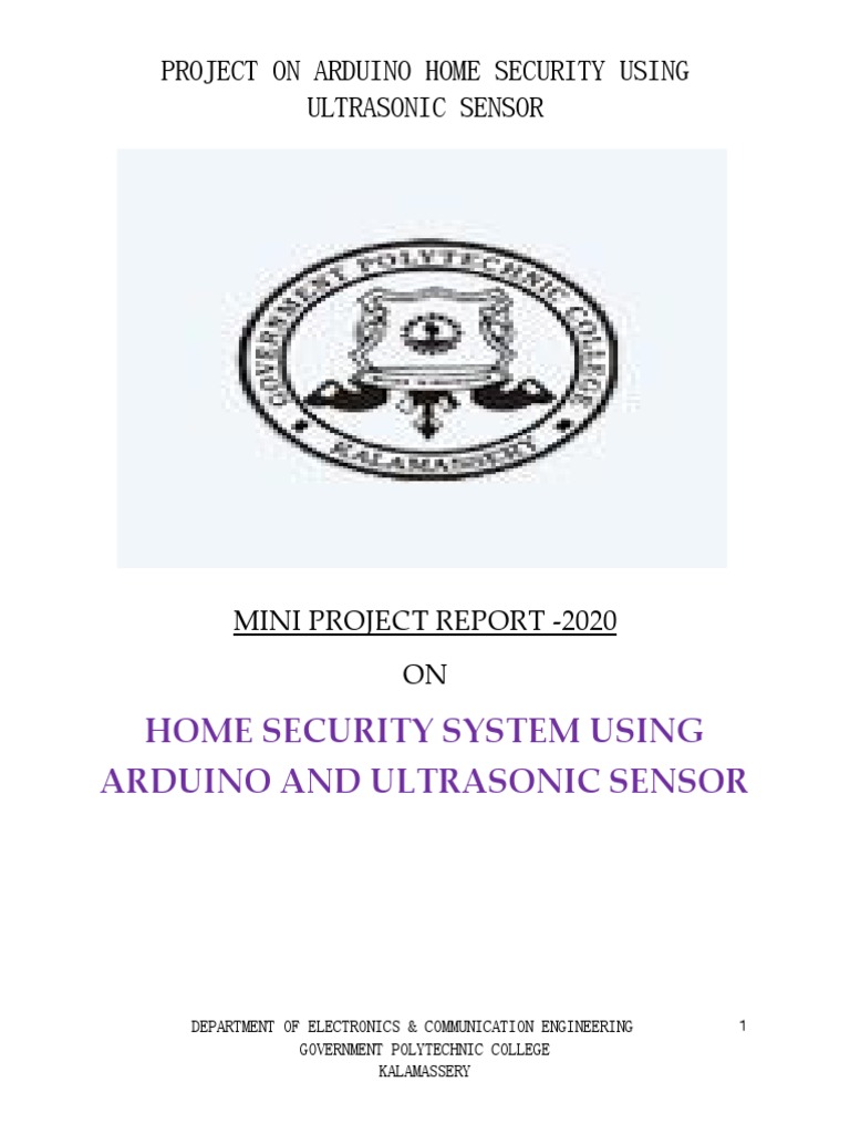 Group 3 Home Security System... | PDF | Microcontroller | Arduino