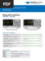 T3DSO1000 Data Sheet: Debug With Confi Dence