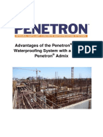 Advantages of The Penetron Integral Waterproofing System PDF