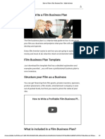 How To Write A Film Business Plan - Mode de Lector PDF