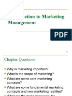 Introduction To Marketing Management