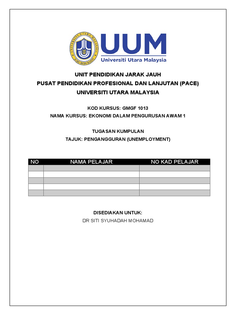 Assignment Ekonomi Pdf