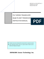 FK-F Series Transducer Model FK-202F TRANSDUCER: MANUAL No. 6G14-062 Rev.11