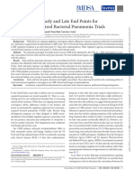 Concordance of Early and Late End Points For Community-Acquired Bacterial Pneumonia Trials