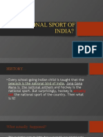 National Sport of India?