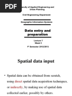 Data Entry and Preparation: Faculty of Applied Engineering and Urban Planning Civil Engineering Department