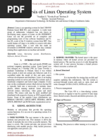 An Analysis of Linux Operating System