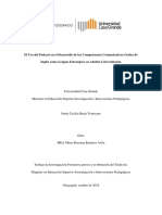 El Uso Del Podcast en El Desarrollo de Las Competencias Comunicativas Orales de Inglés Como Lengua Extranjera en Adultos Universitarios PDF