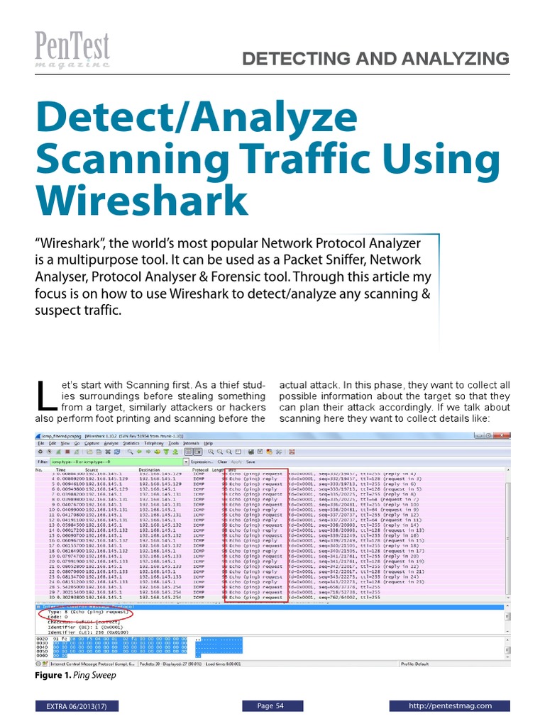 Detect/analyze Scanning Traffic Using Wireshark Detecting and Analyzing PDF Transmission