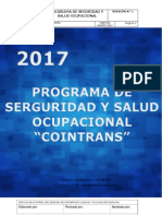 Programa de Seguridad y Salud Ocupacional Cointrans PDF Final