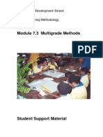 Module 7.3 Multigrade Methods: Professional Development Strand