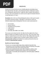 BIOCATALYSIS