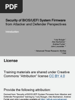 Security of BIOS/UEFI System Firmware From Attacker and Defender Perspectives