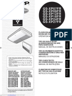 GS-XP07FR GS-XP09FR GS-XP12FR GS-XP18FR GS-XP24FR GS-XP27FR: Floor/Ceiling Type Room Air Conditioner