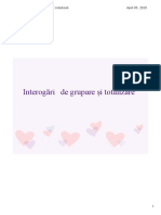 Interogari Grupare Totalizare PDF