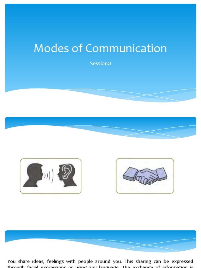 Communication Methods Guide | PDF | Body Language | Nonverbal Communication