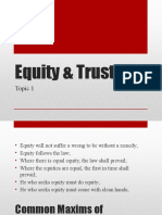 Equity and Trust 
