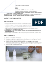 CDS - Preparación Casera y Protocolos de Toma
