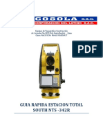 Guía rápida estación total South NTS-342R