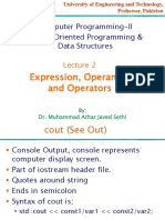 Computer Programming-II Object Oriented Programming & Data Structures