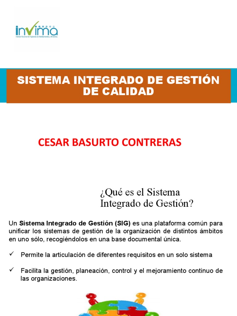 Sistema Integrado de Gestión de Calidad | PDF | Calidad (comercial ...