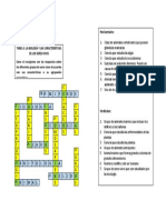 Tarea 1. Crucigrama. Caracteristicas de Los Seres Vivos Andrea Flores