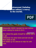 Prophet Muhammad (Sallallay Wa Aalay Wa Sallam) A Mercy To The Worlds